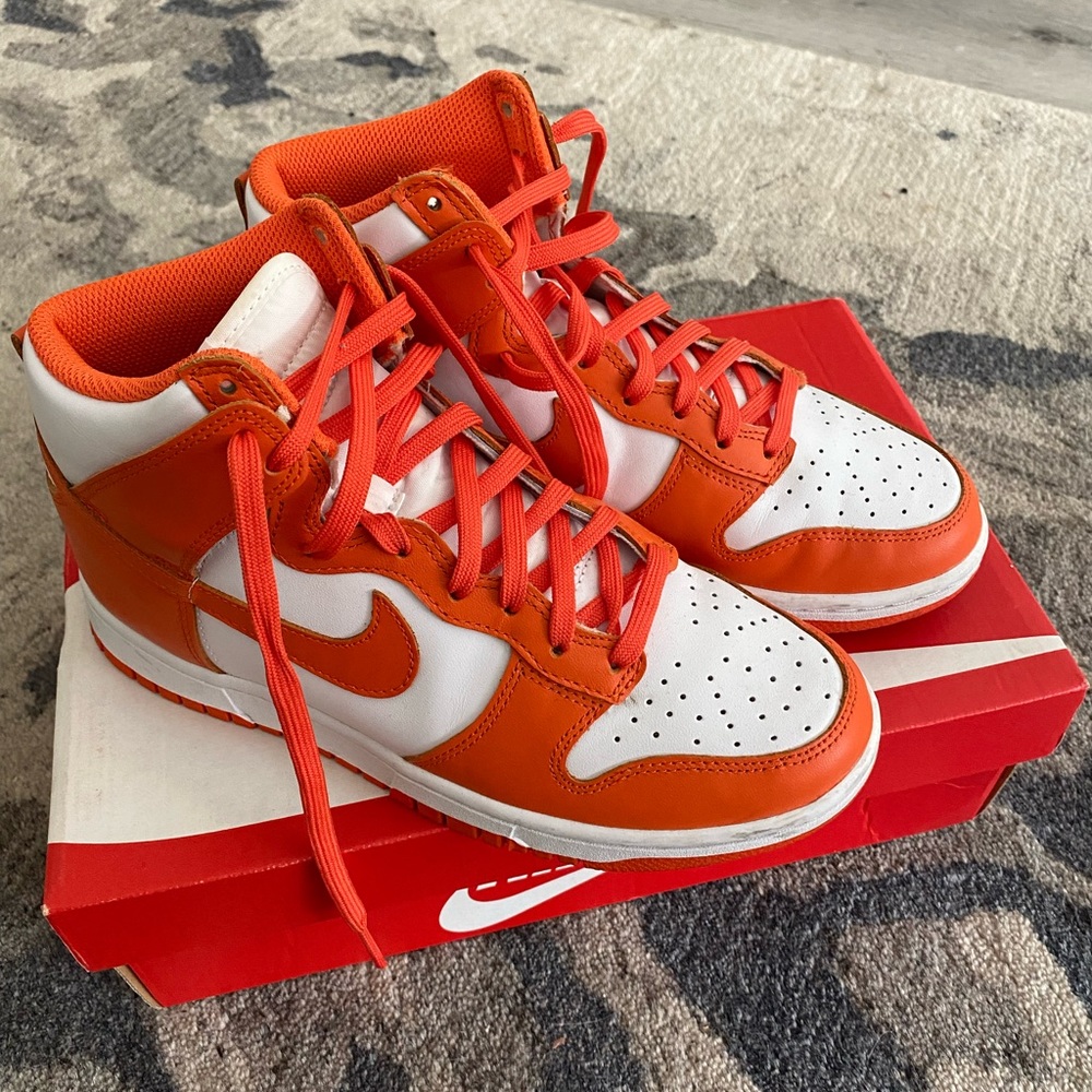 Nike Orange Women Dunk Highs
